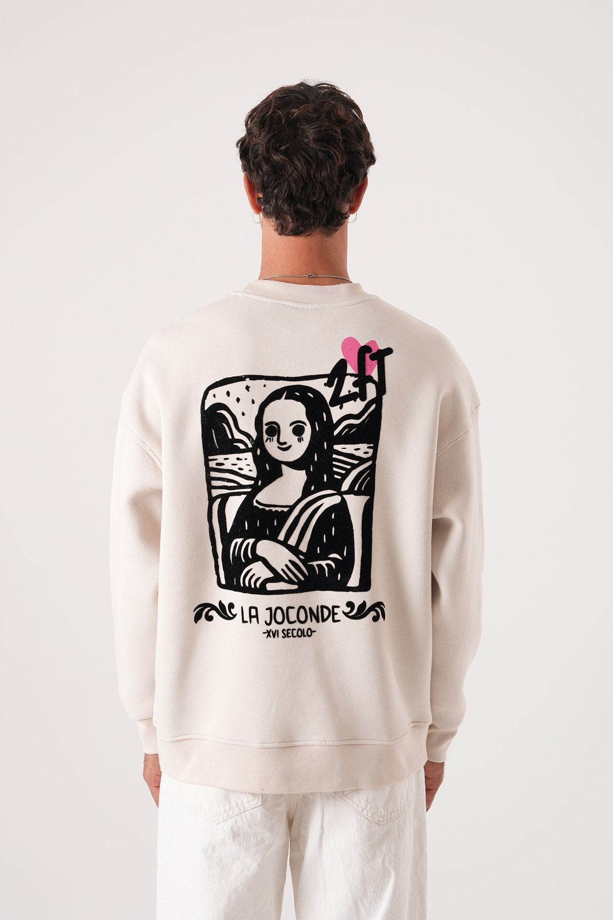 Unisex Oversized Mona Lisa Sweatshirt