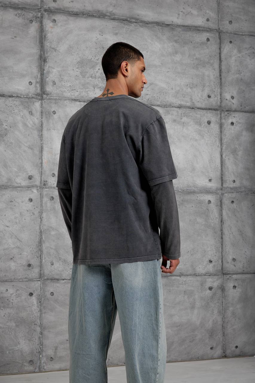 Unisex "Post Malone" Graphic T-Shirt – Layered Oversized Pullover