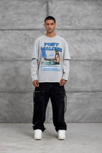 Unisex "Post Malone" Graphic T-Shirt – Layered Oversized Pullover