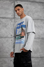 Unisex "Post Malone" Graphic T-Shirt – Layered Oversized Pullover
