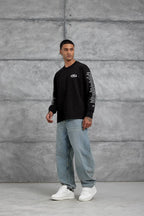 Unisex Text Sleeve Long-Sleeve T-Shirt – Urban Graphic Pullover