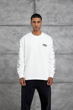 Unisex Text Sleeve Long-Sleeve T-Shirt – Urban Graphic Pullover