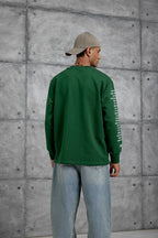 Unisex Text Sleeve Long-Sleeve T-Shirt – Urban Graphic Pullover
