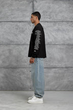 Unisex Text Sleeve Long-Sleeve T-Shirt – Urban Graphic Pullover