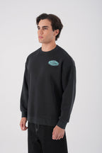 Unisex Washed Graphic Sweatshirt – "Reasonable" Back Print