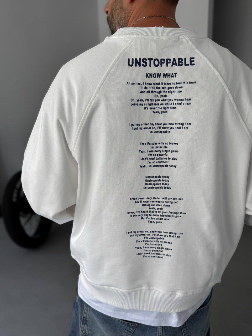 Unstoppable Lyrics Sweatshirt