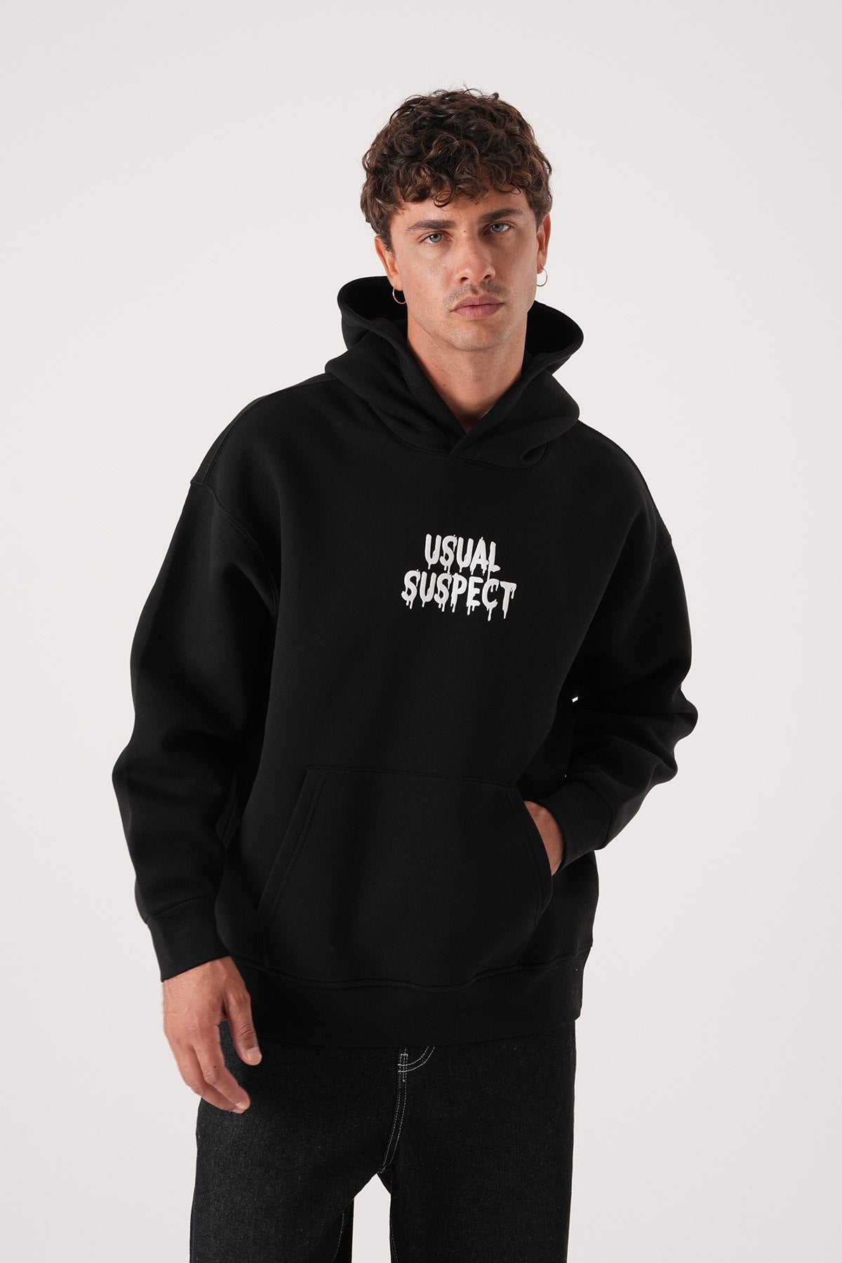 Usual Suspect Graphic Hoodie - Unisex Oversize Sweatshirt