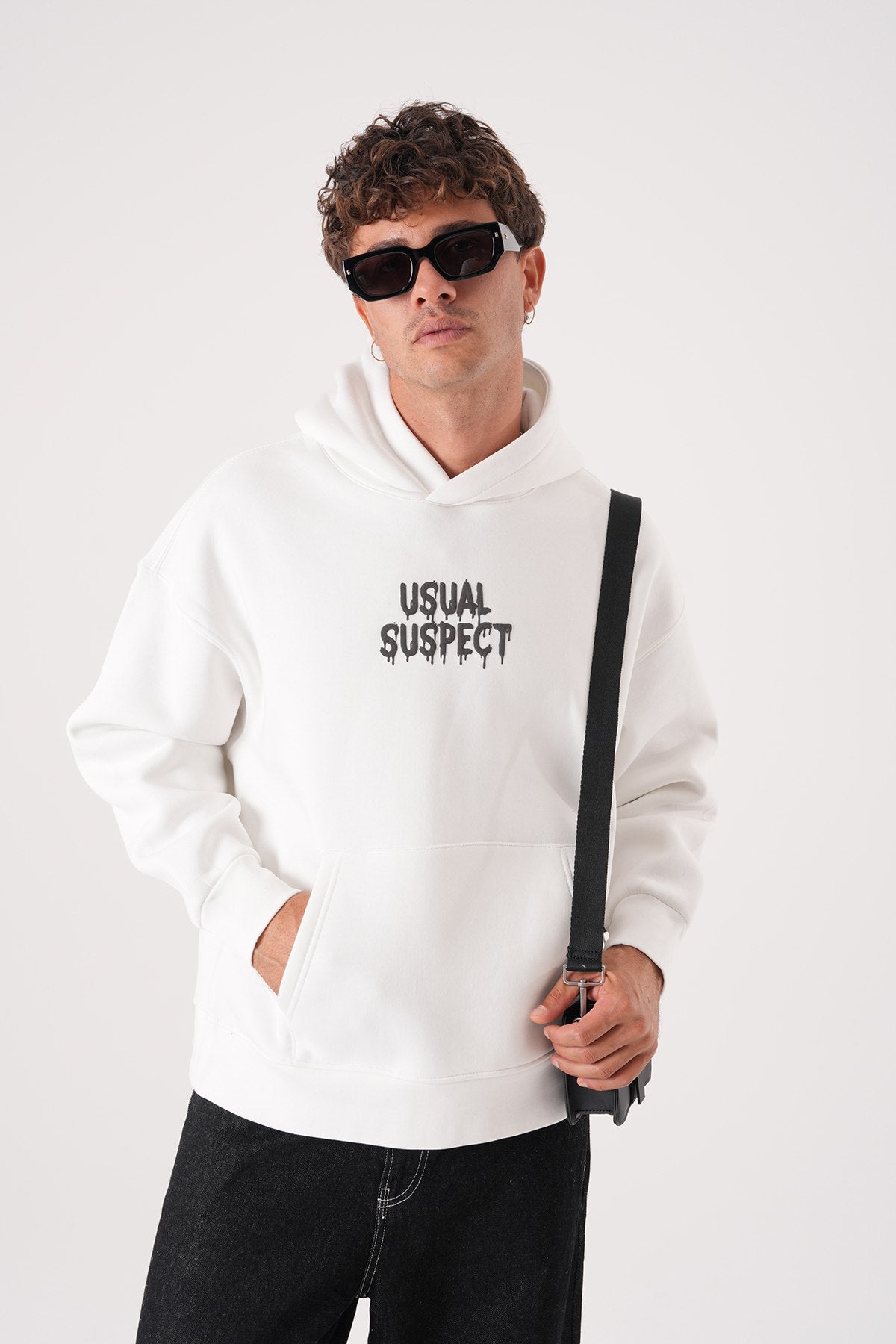 Usual Suspect Graphic Hoodie - Unisex Oversize Sweatshirt