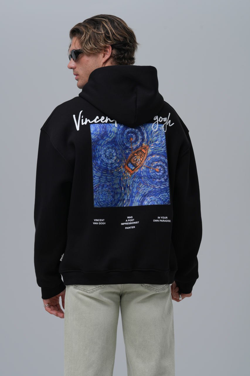 Van Gogh "Starry Night" Graphic Hoodie
