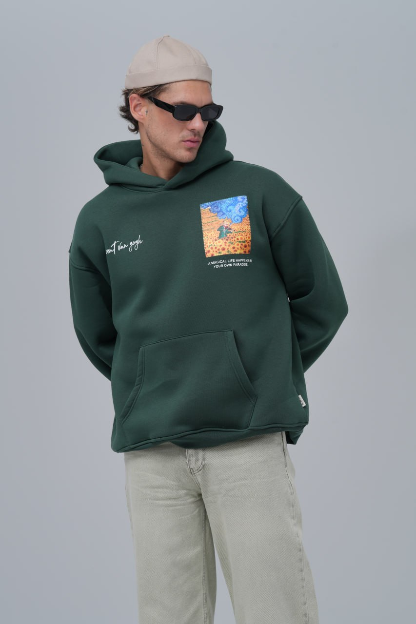 Van Gogh "Starry Night" Graphic Hoodie