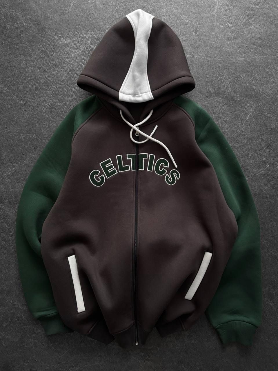 Vintage Boston Celtics Hoodie – Retro NBA Zip-Up Sweatshirt