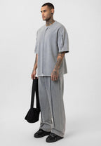 Vintage Washed Look Oversized Tracksuit Set