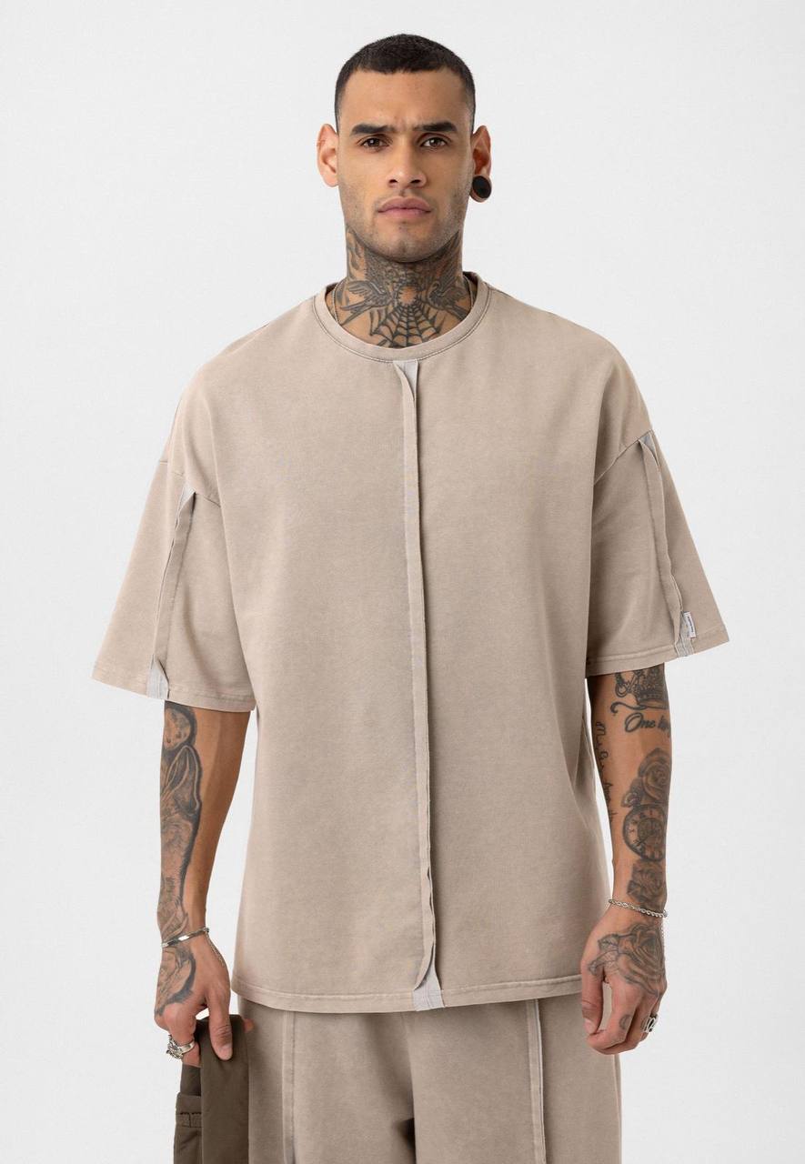 Vintage Washed Look Oversized Tracksuit Set