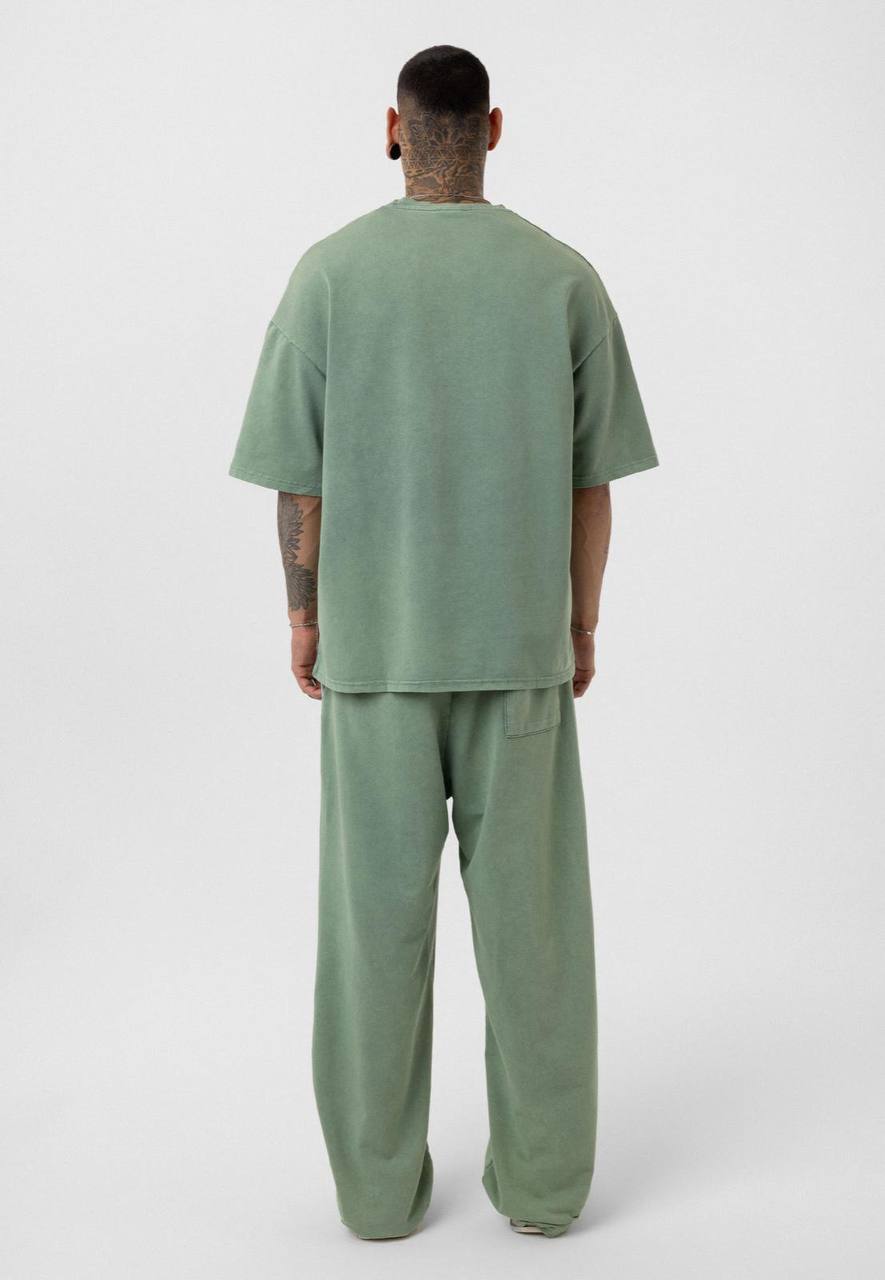 Vintage Washed Look Oversized Tracksuit Set