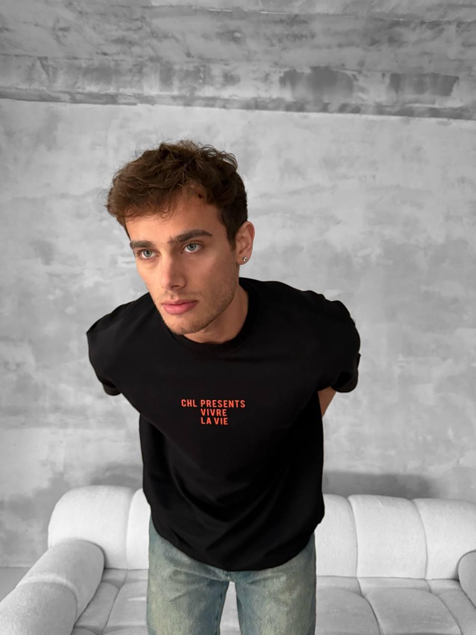 Vivre La Vie Floral Graphic Cotton Tee.