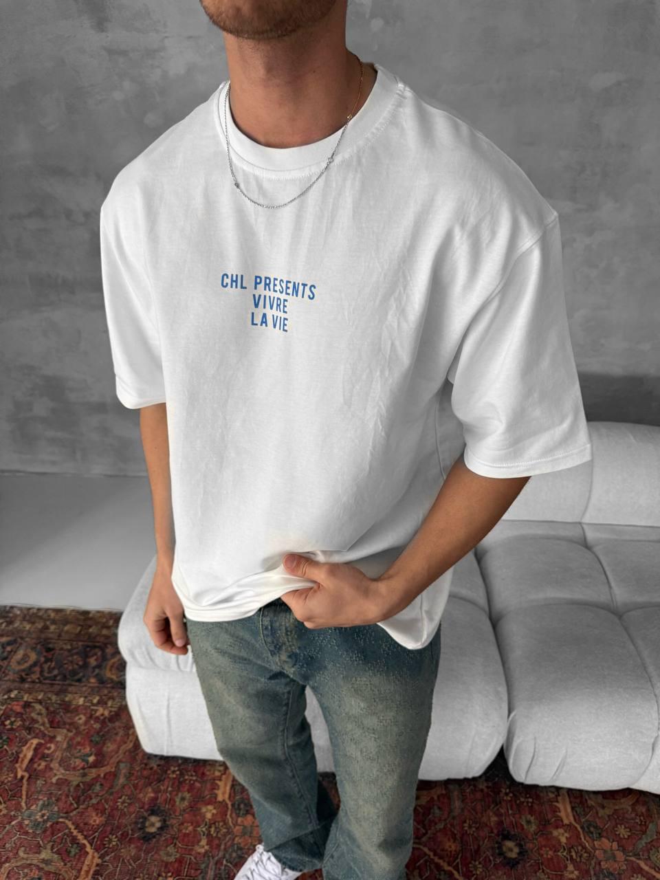 Vivre La Vie Floral Graphic Cotton Tee.
