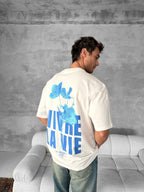 Vivre La Vie Floral Graphic Cotton Tee
