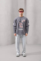 Y2K Layered Sleeve Graphic Tee