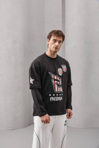 Y2K Layered Sleeve Graphic Tee