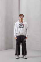 “You Shot at My 29” Graphic Zip-Up Hoodie