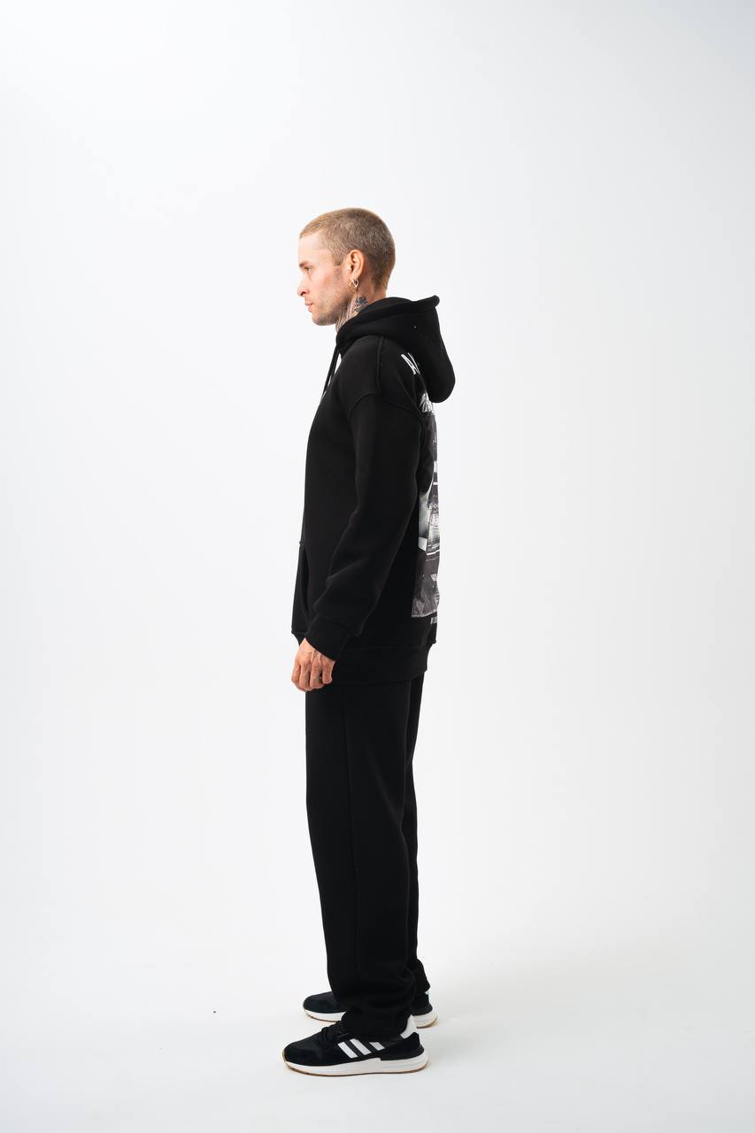 Oversize 'Money Power' Graphic Hoodie – Heavyweight Streetwear Sweatshirt