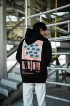 Oversize 'All Eyes on You' Graphic Hoodie - Abstract Streetwear Sweatshirt