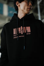Oversize 'All Eyes on You' Graphic Hoodie - Abstract Streetwear Sweatshirt