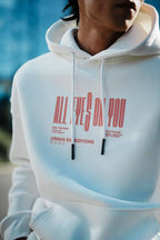 Oversize 'All Eyes on You' Graphic Hoodie - Abstract Streetwear Sweatshirt