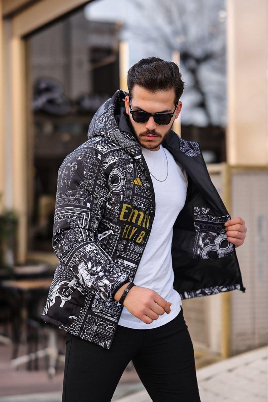 Arsenal Printed Puffer Jacket - Unisex Parachute Fabric - Regular Fit.