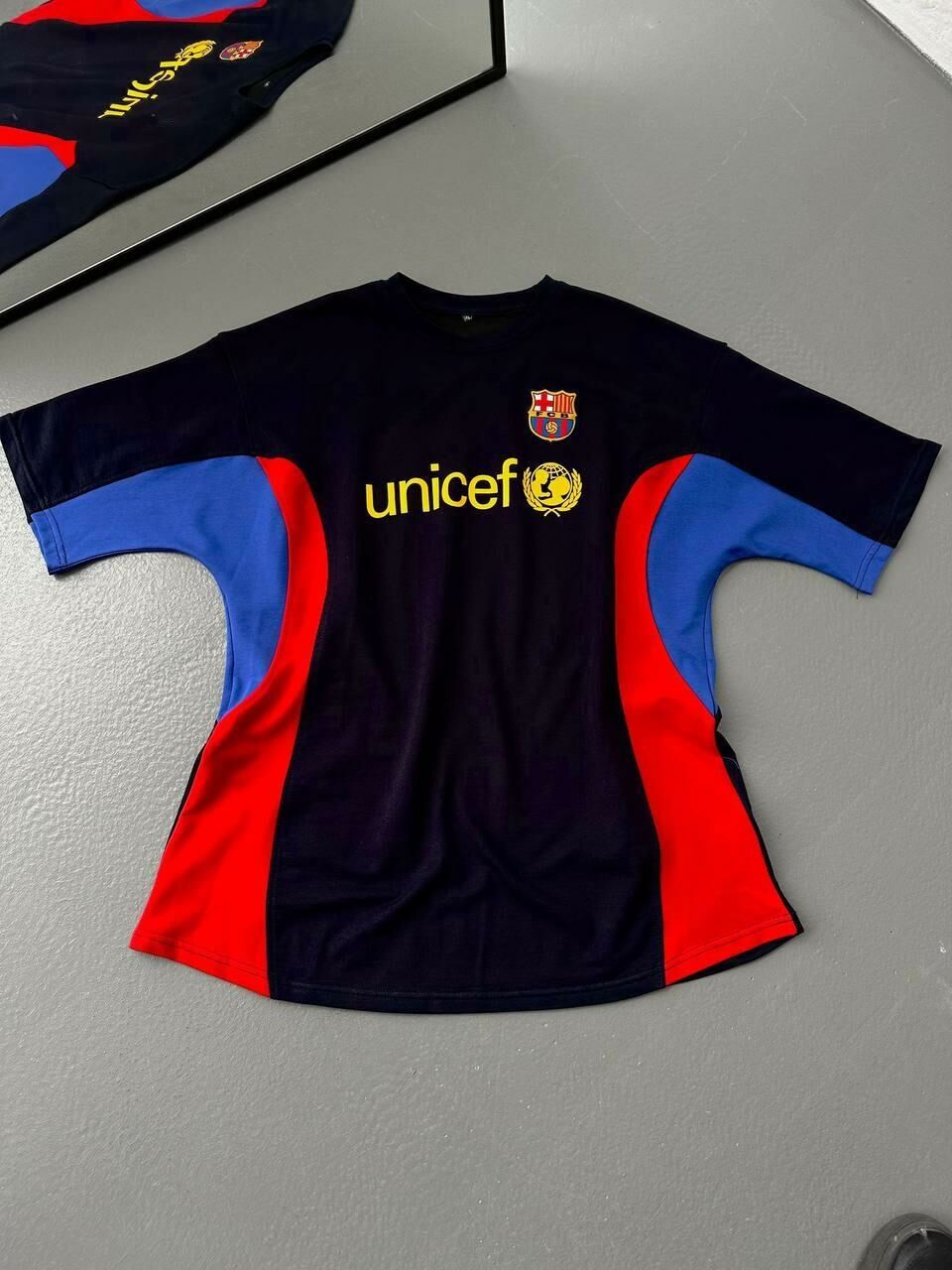 Barcelona Logo Oversized T-shirt with Iconic Detail