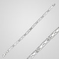 Men's 6 mm oxidized 925 sterling silver link bracelet
