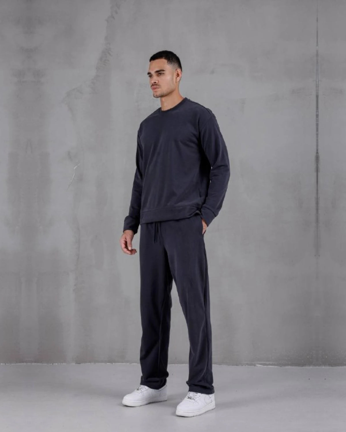 Brushed Relaxed Fit Sweatshirt in anthracite, photo 1