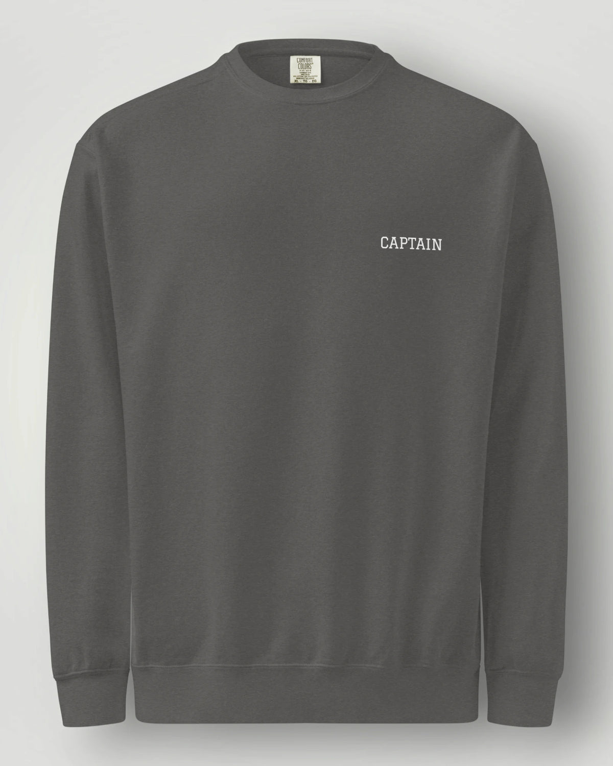 Captain Vintage Emblem Garment-Dyed Sweatshirt