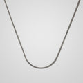 Men's 2 mm 925 sterling silver foxtail chain, 55 cm