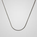 Men's 2 mm 925 sterling silver foxtail chain, 65 cm