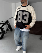 Unisex Two-Tone Collegiate Graphic Sweatshirt