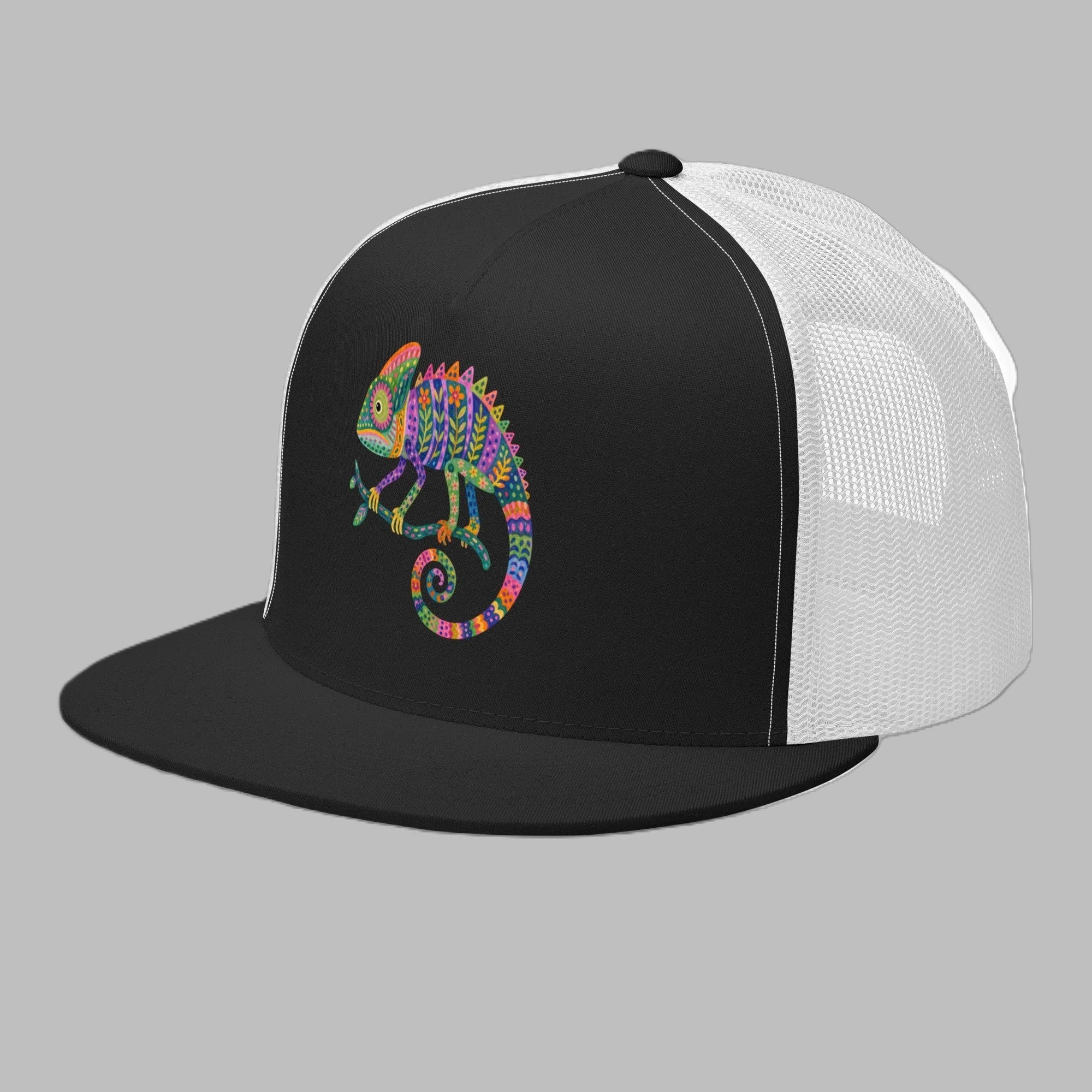 Colorful Chameleon Trucker Hat