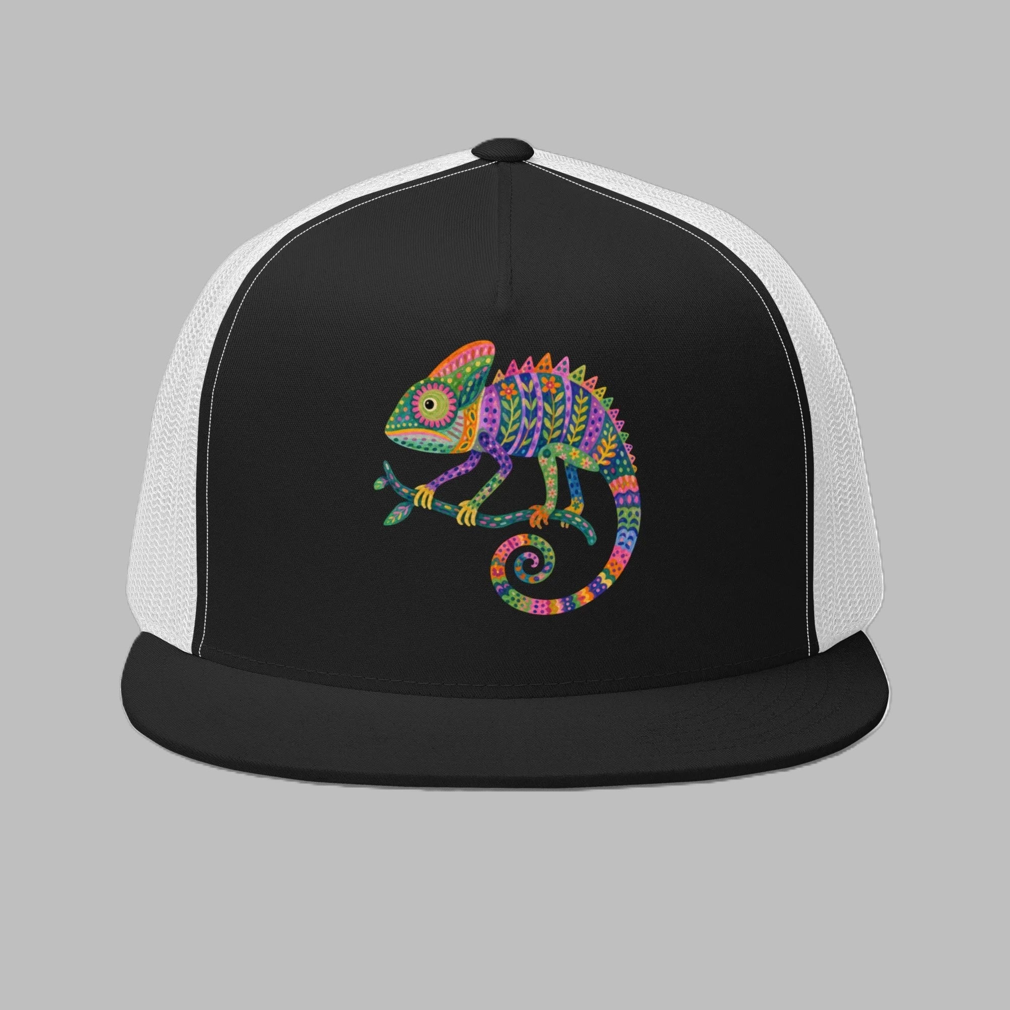 Colorful Chameleon Trucker Hat