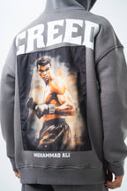Oversize 'Creed' Muhammad Ali Graphic Hoodie - Boxing Inspired Streetwear Sweatshirt