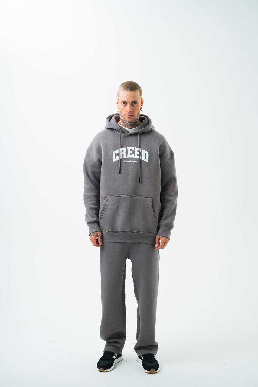 Oversize 'Creed' Muhammad Ali Graphic Hoodie - Boxing Inspired Streetwear Sweatshirt