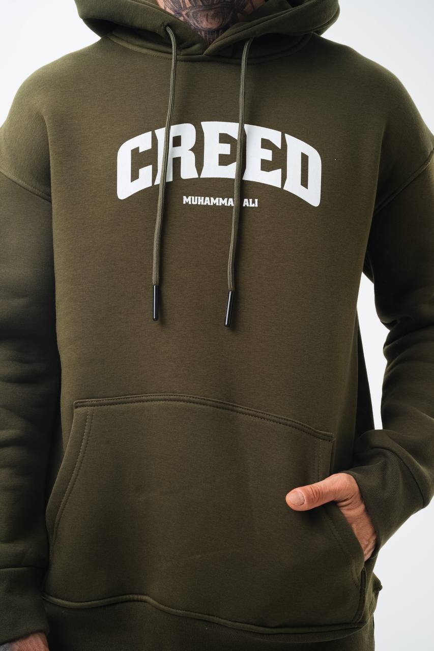Oversize 'Creed' Muhammad Ali Graphic Hoodie - Boxing Inspired Streetwear Sweatshirt