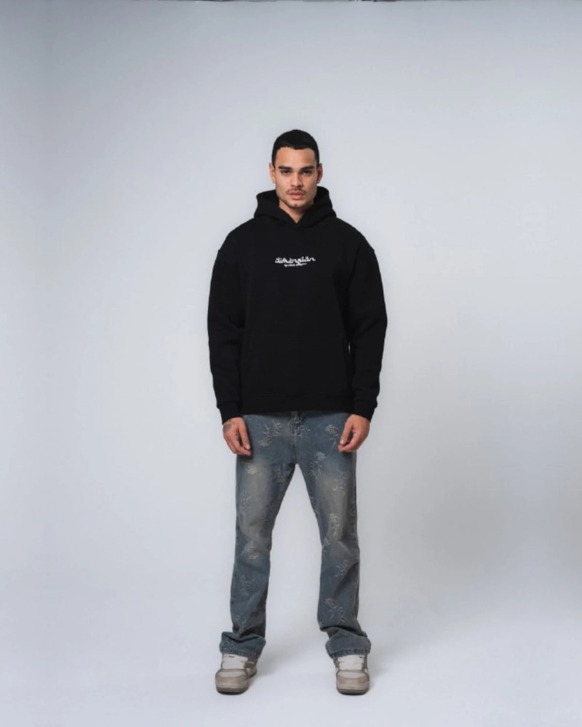 Dimension Oversized Hoodie in black, photo 1