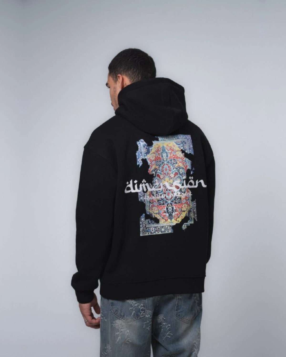Dimension Oversized Hoodie in black, photo 2