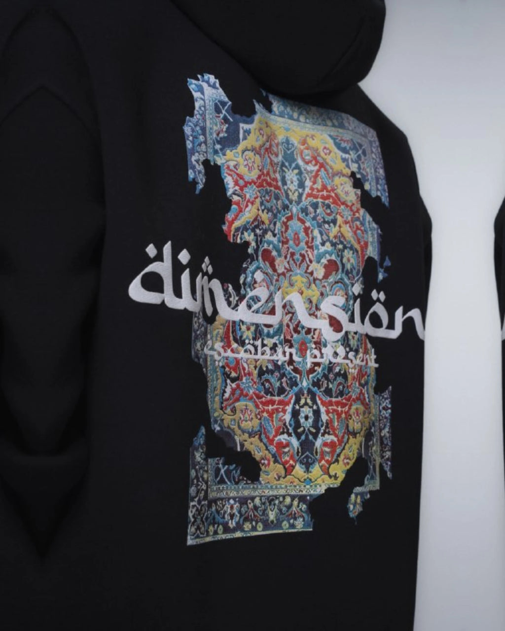 Dimension Oversized Hoodie in black, photo 3