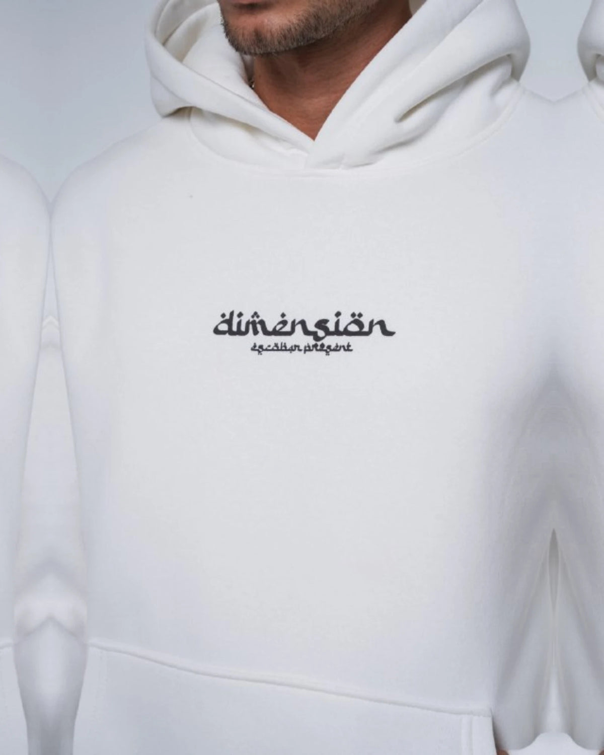 Dimension Oversized Hoodie in white, photo 2
