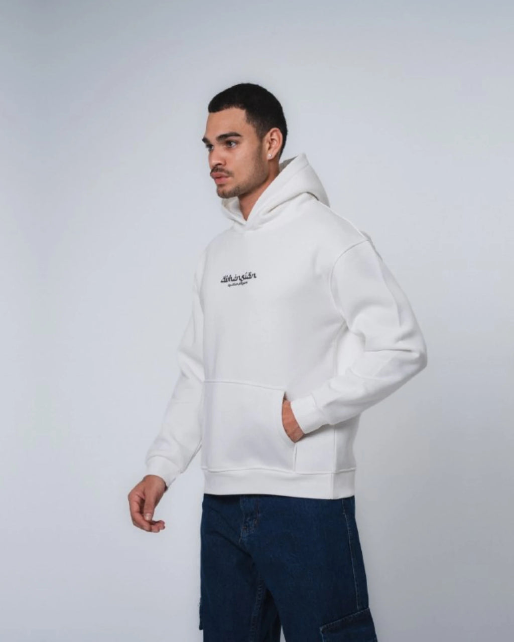 Dimension Oversized Hoodie in white, photo 3