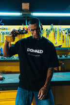 Men's Oversize 'DONALD' Graphic T-Shirt - Streetwear Comic Money Tee