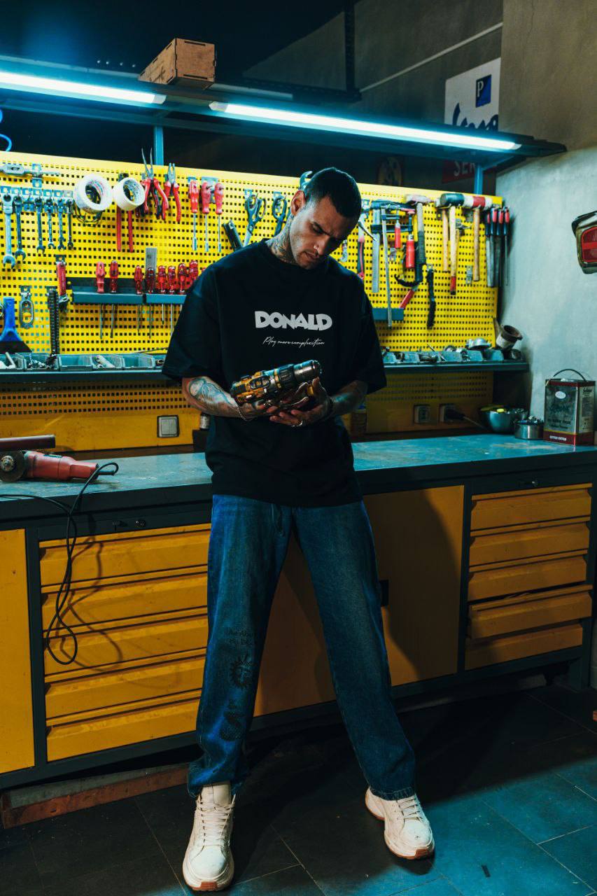 Men's Oversize 'DONALD' Graphic T-Shirt - Streetwear Comic Money Tee