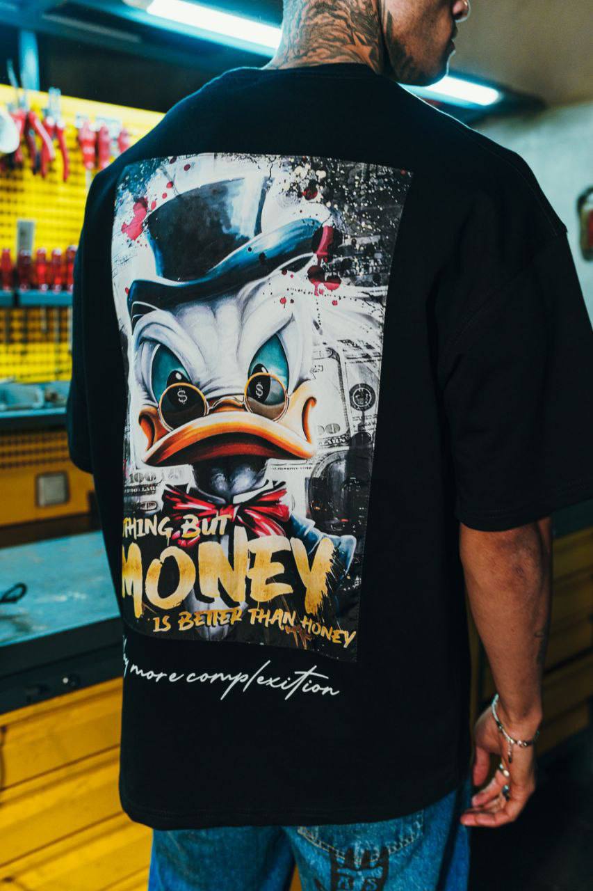 Men's Oversize 'DONALD' Graphic T-Shirt - Streetwear Comic Money Tee