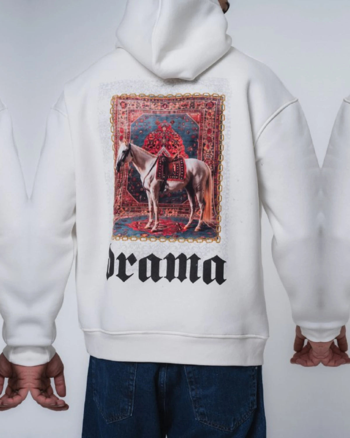 Drama Hoodie in white, photo 1